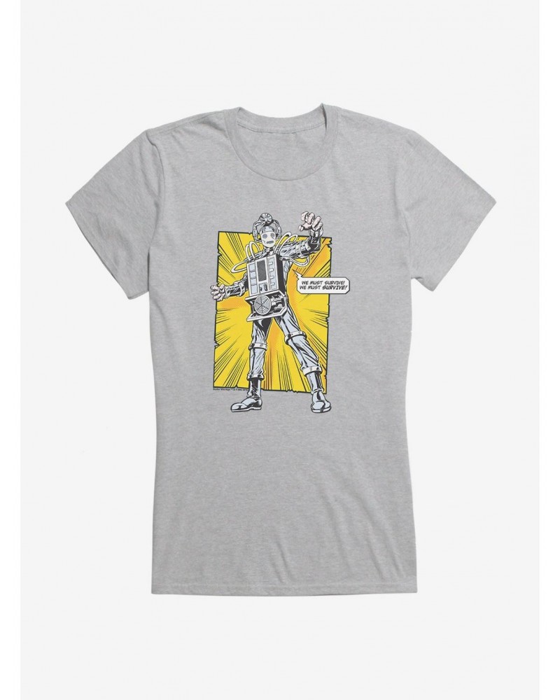 Doctor Who Cybermen You Must Survive Girls T-Shirt $8.96 T-Shirts