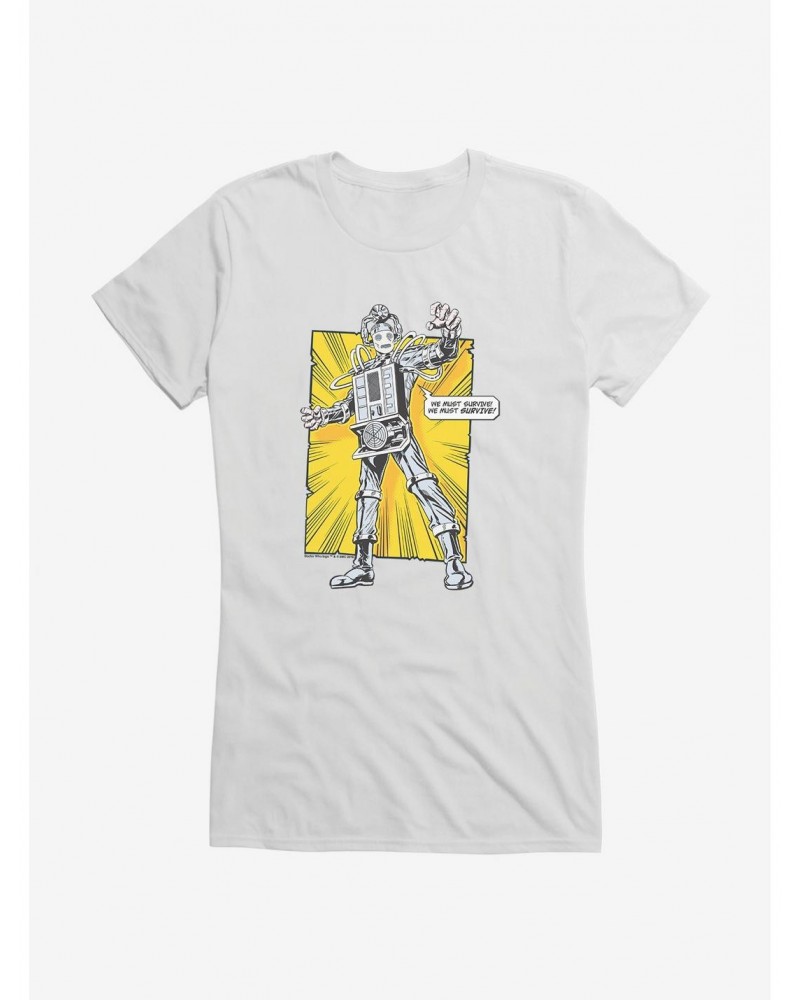 Doctor Who Cybermen You Must Survive Girls T-Shirt $8.96 T-Shirts