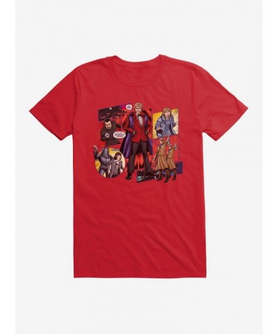 Doctor Who The Third Doctor Comic Scene T-Shirt $8.84 T-Shirts