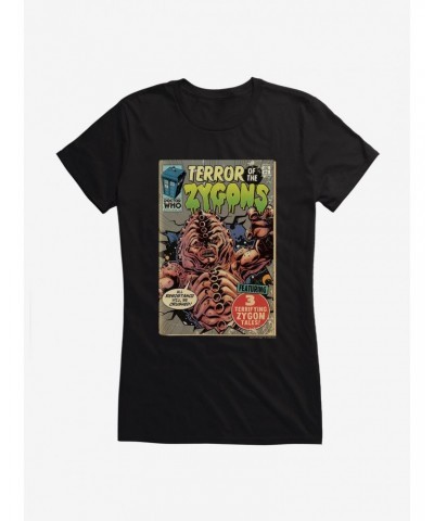 Doctor Who Terror Of Zygons Comic Girls T-Shirt $10.96 T-Shirts