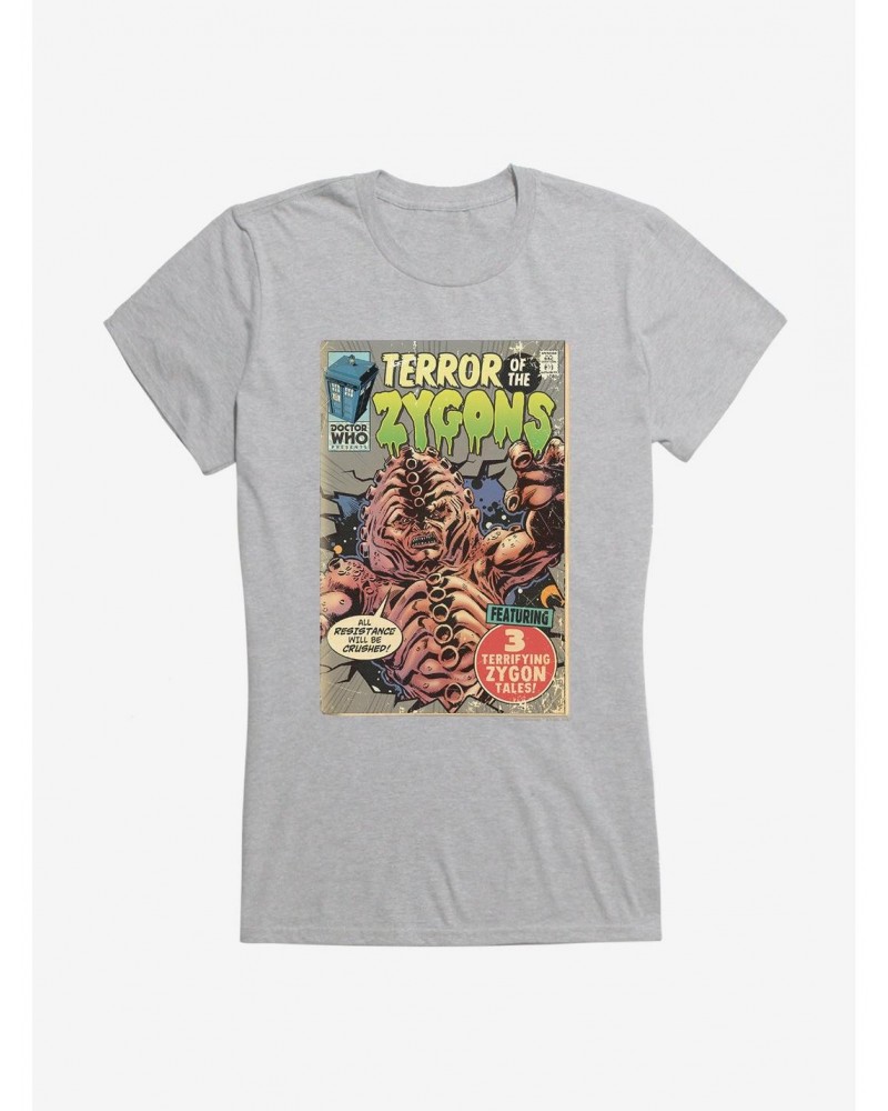 Doctor Who Terror Of Zygons Comic Girls T-Shirt $10.96 T-Shirts