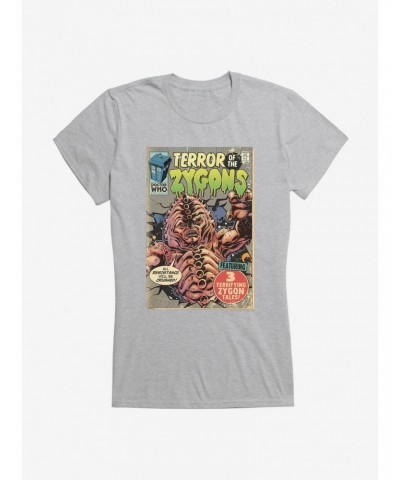 Doctor Who Terror Of Zygons Comic Girls T-Shirt $10.96 T-Shirts