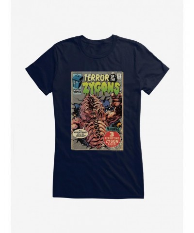 Doctor Who Terror Of Zygons Comic Girls T-Shirt $10.96 T-Shirts