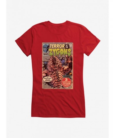 Doctor Who Terror Of Zygons Comic Girls T-Shirt $10.96 T-Shirts