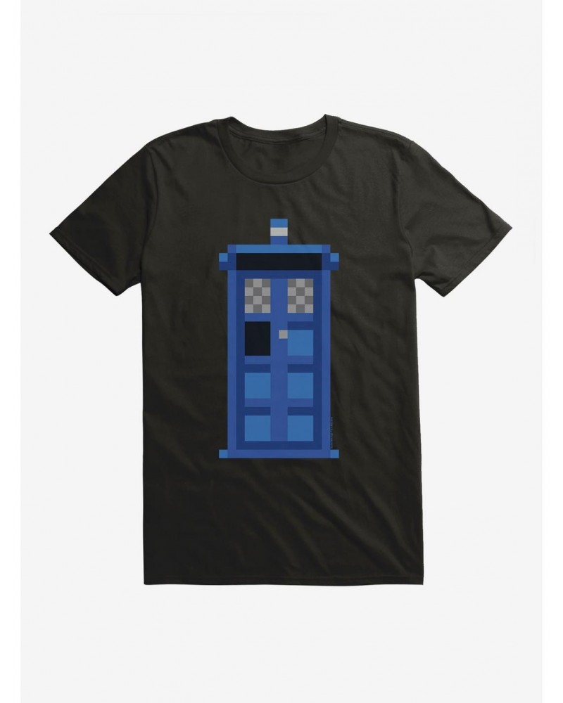 Doctor Who TARDIS Classic Pixelated T-Shirt $11.71 T-Shirts