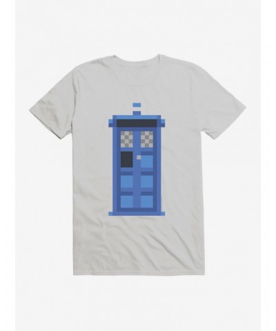 Doctor Who TARDIS Classic Pixelated T-Shirt $11.71 T-Shirts