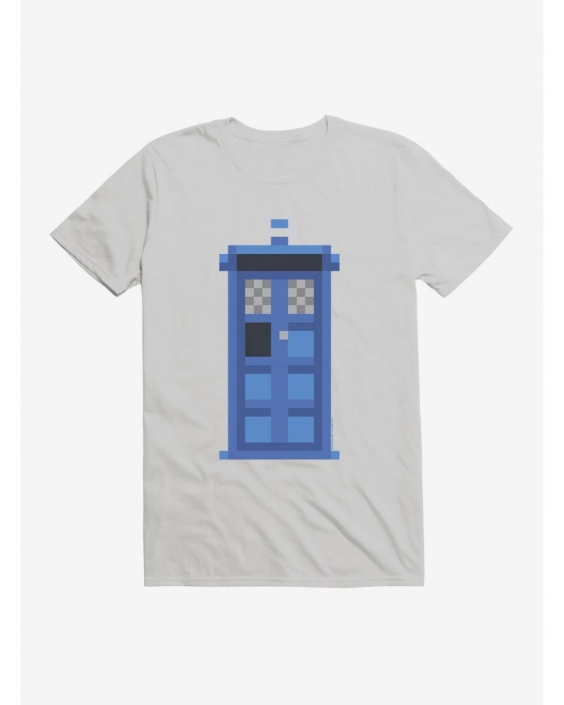 Doctor Who TARDIS Classic Pixelated T-Shirt $11.71 T-Shirts