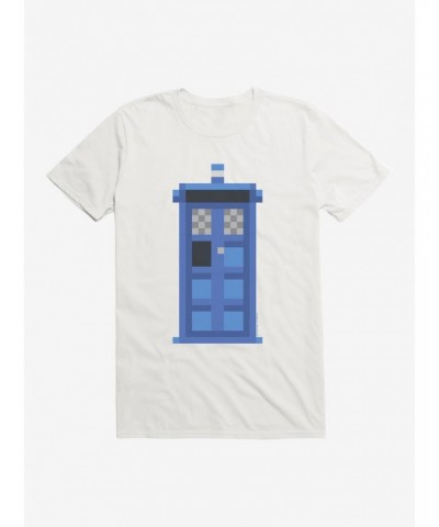 Doctor Who TARDIS Classic Pixelated T-Shirt $11.71 T-Shirts