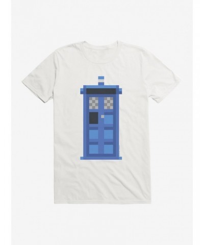 Doctor Who TARDIS Classic Pixelated T-Shirt $11.71 T-Shirts