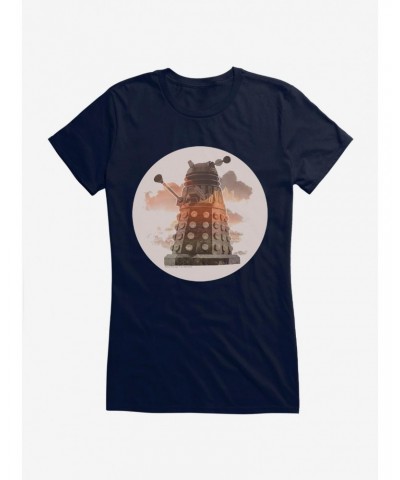 Doctor Who Dalek In The Clouds Girls T-Shirt $8.22 T-Shirts