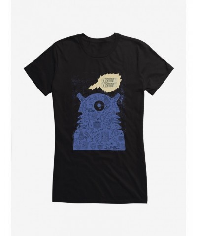 Doctor Who Dalek Collage Girls T-Shirt $9.21 T-Shirts