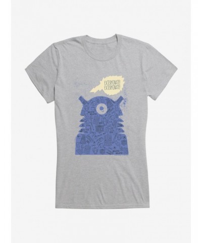 Doctor Who Dalek Collage Girls T-Shirt $9.21 T-Shirts