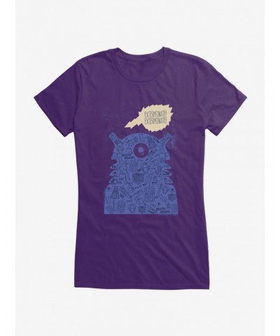 Doctor Who Dalek Collage Girls T-Shirt $9.21 T-Shirts