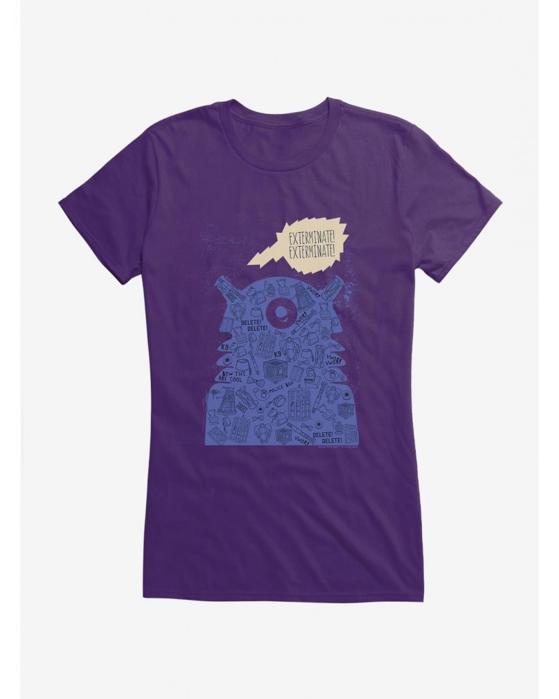 Doctor Who Dalek Collage Girls T-Shirt $9.21 T-Shirts