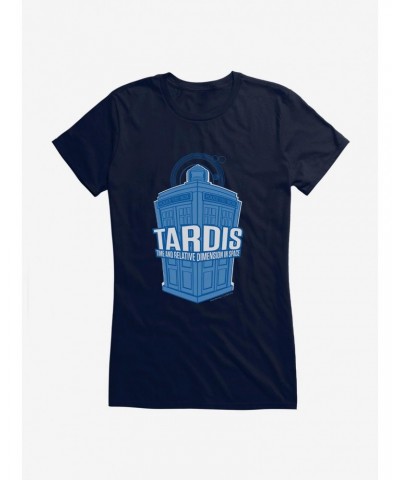 Doctor Who TARDIS Acronym Bold Script Girls T-Shirt $9.71 T-Shirts