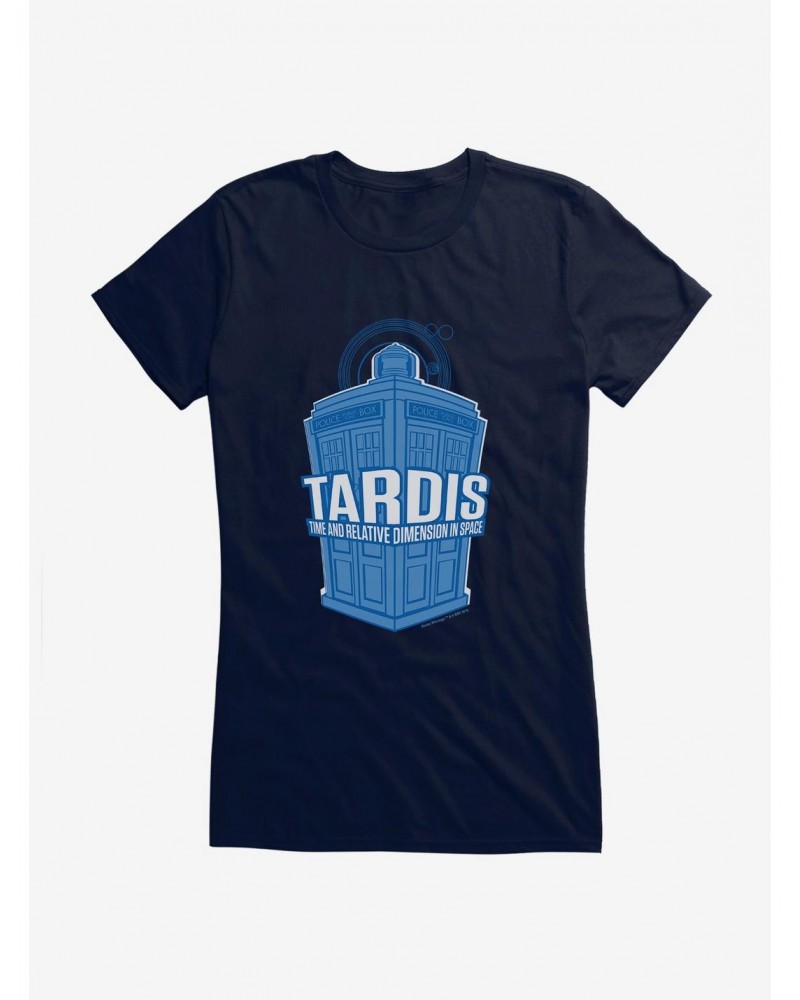 Doctor Who TARDIS Acronym Bold Script Girls T-Shirt $9.71 T-Shirts