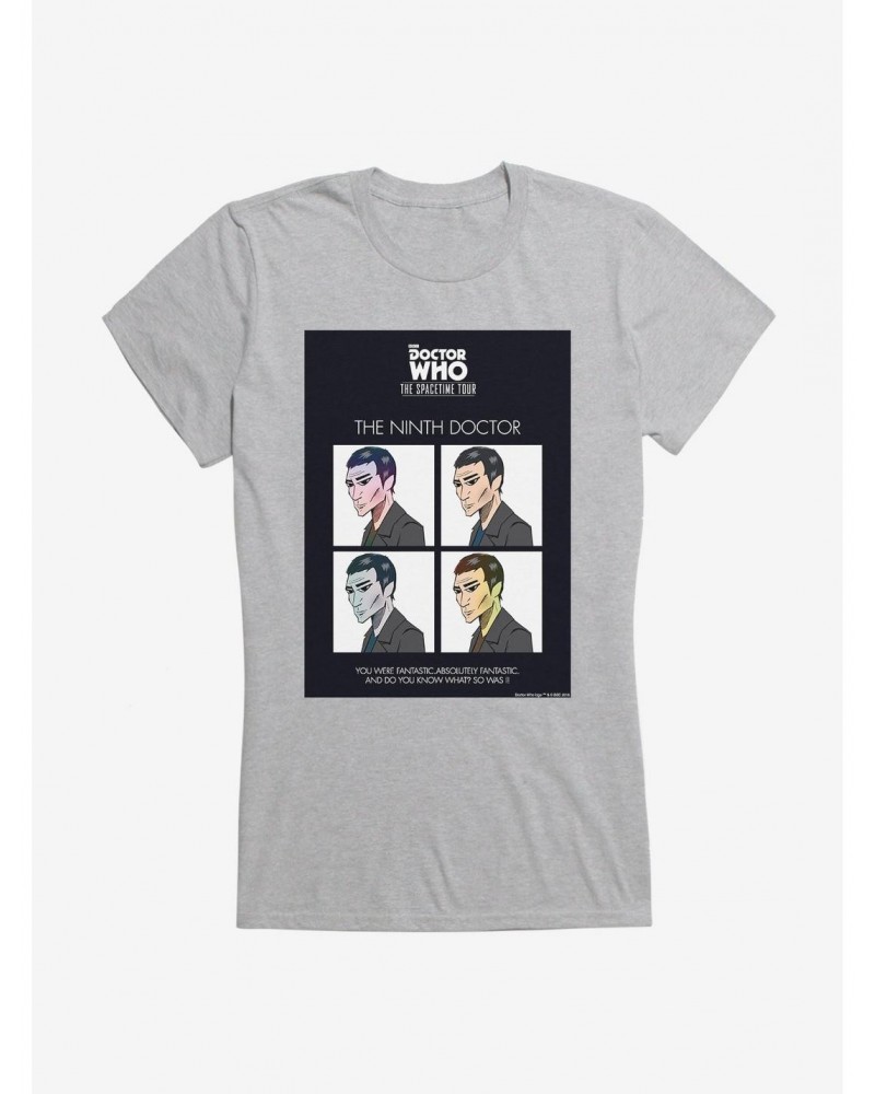 Doctor Who Spacetime Tour Ninth Doctor Girls T-Shirt $12.45 T-Shirts