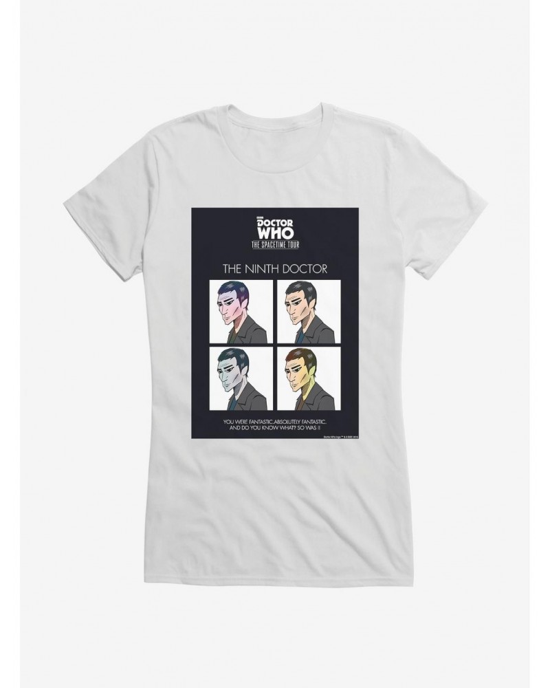 Doctor Who Spacetime Tour Ninth Doctor Girls T-Shirt $12.45 T-Shirts