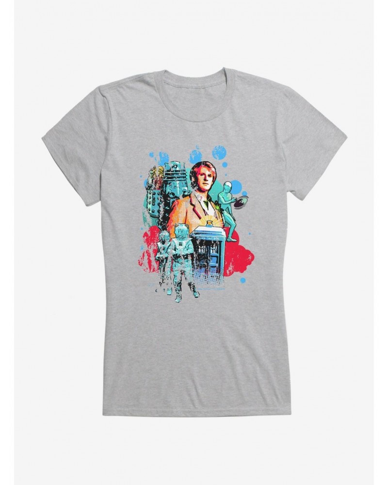 Doctor Who Retro Art Girls T-Shirt $10.96 T-Shirts