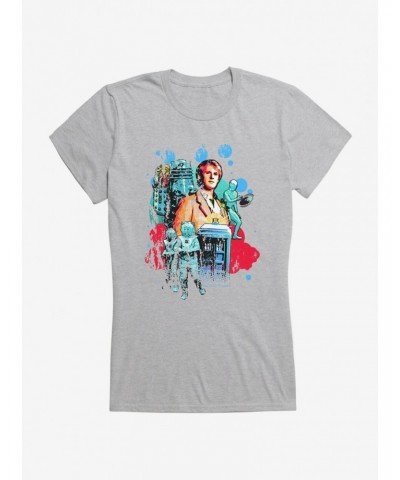 Doctor Who Retro Art Girls T-Shirt $10.96 T-Shirts