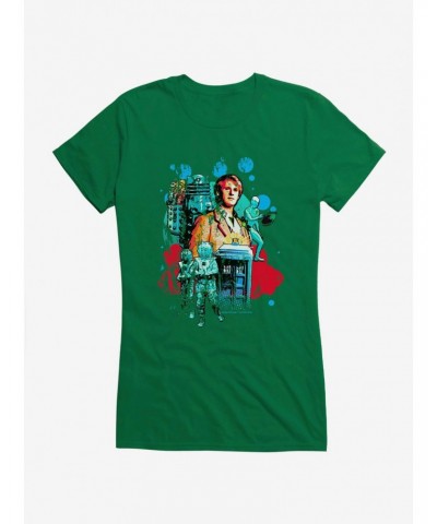 Doctor Who Retro Art Girls T-Shirt $10.96 T-Shirts