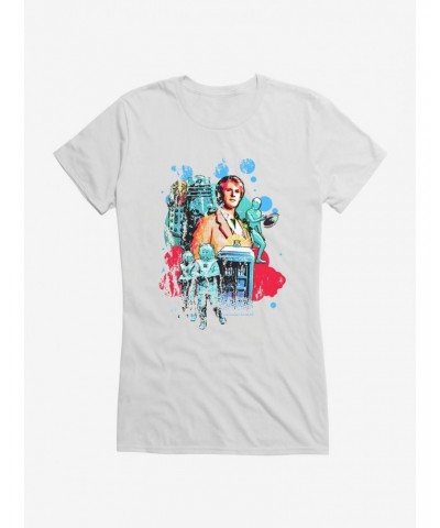 Doctor Who Retro Art Girls T-Shirt $10.96 T-Shirts