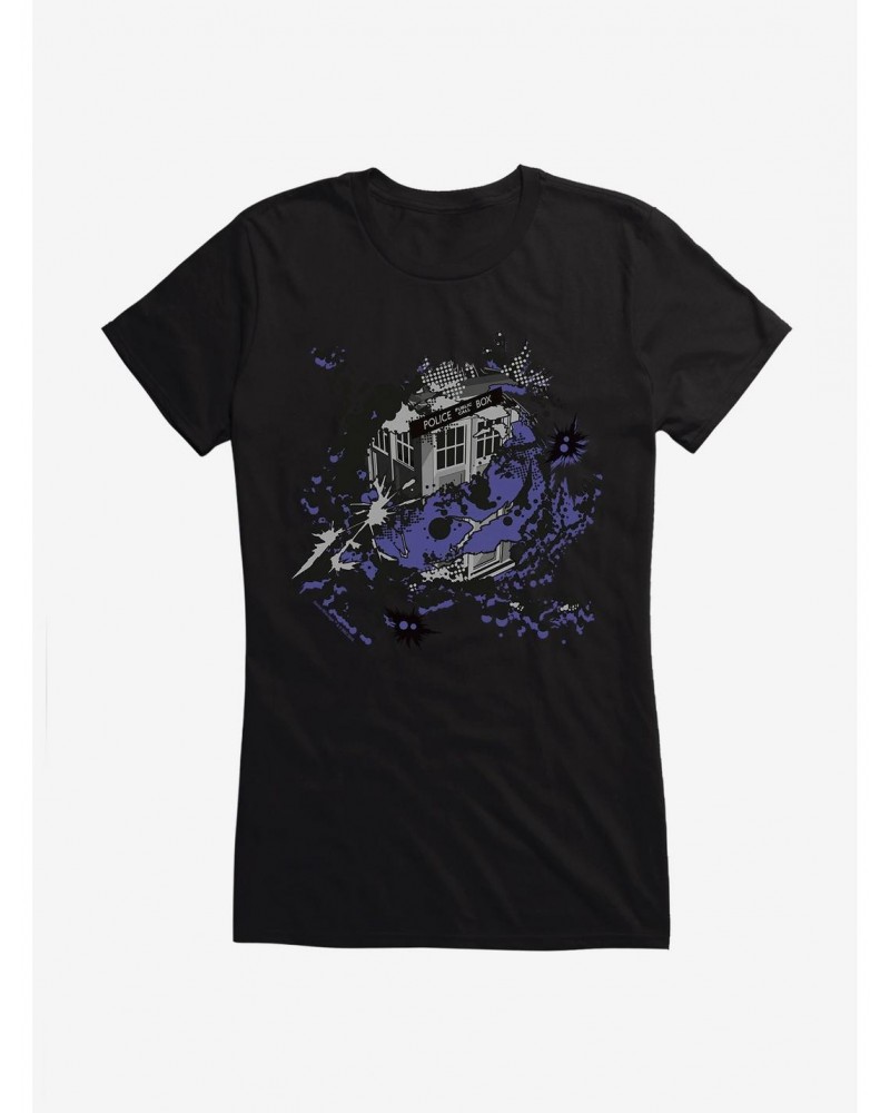 Doctor Who TARDIS Implode Girls T-Shirt $11.21 T-Shirts