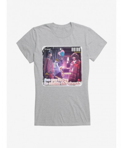 Doctor Who The Fourth Doctor Scuttle This Planet Girls T-Shirt $8.47 T-Shirts