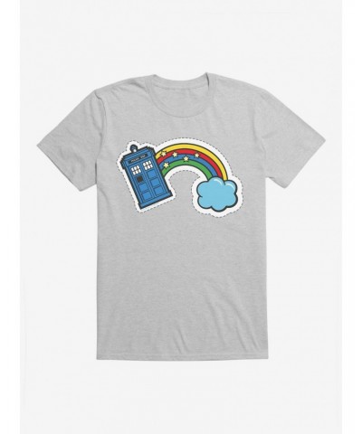 Doctor Who Thirteenth Doctor TARDIS Rainbow Stitch Badge T-Shirt $11.23 T-Shirts