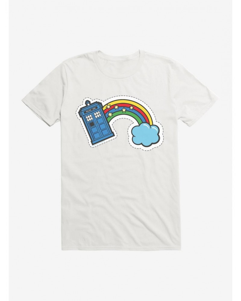 Doctor Who Thirteenth Doctor TARDIS Rainbow Stitch Badge T-Shirt $11.23 T-Shirts