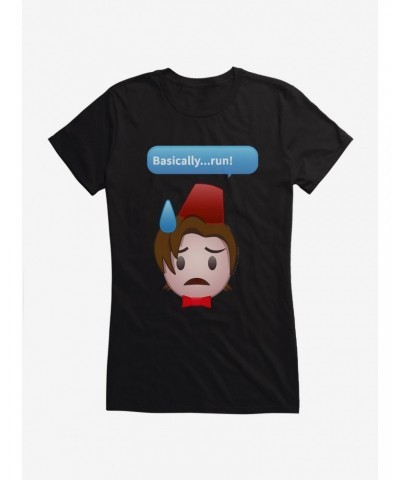 Doctor Who Eleventh Doctor Basically Run Girls T-Shirt $9.21 T-Shirts