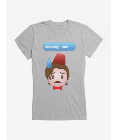 Doctor Who Eleventh Doctor Basically Run Girls T-Shirt $9.21 T-Shirts