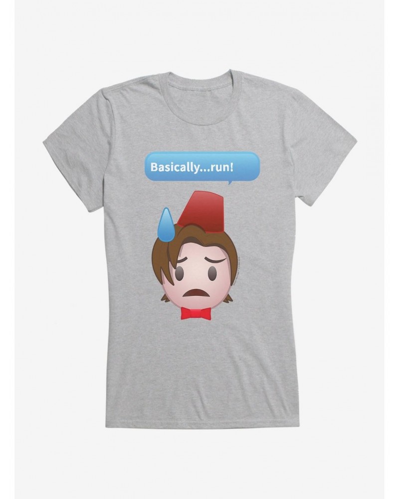 Doctor Who Eleventh Doctor Basically Run Girls T-Shirt $9.21 T-Shirts