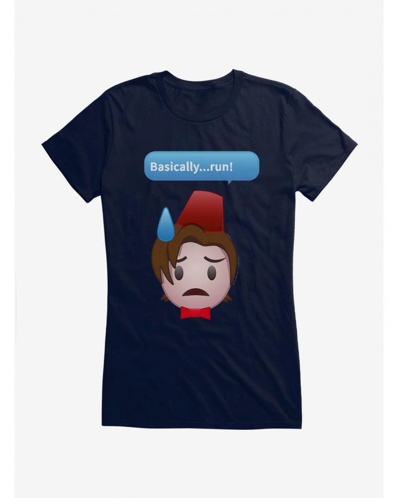 Doctor Who Eleventh Doctor Basically Run Girls T-Shirt $9.21 T-Shirts