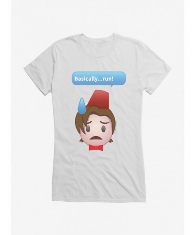 Doctor Who Eleventh Doctor Basically Run Girls T-Shirt $9.21 T-Shirts