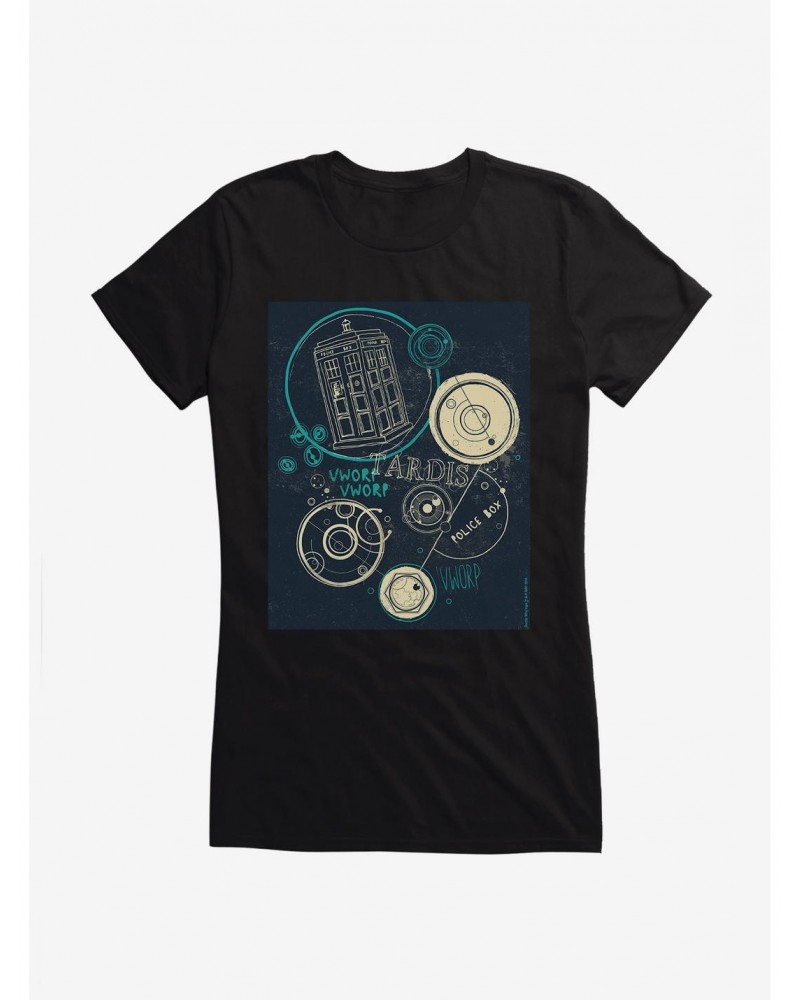 Doctor Who TARDIS Use The Stabilizers Girls T-Shirt $7.47 T-Shirts