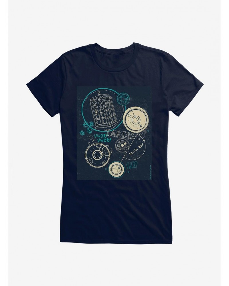 Doctor Who TARDIS Use The Stabilizers Girls T-Shirt $7.47 T-Shirts