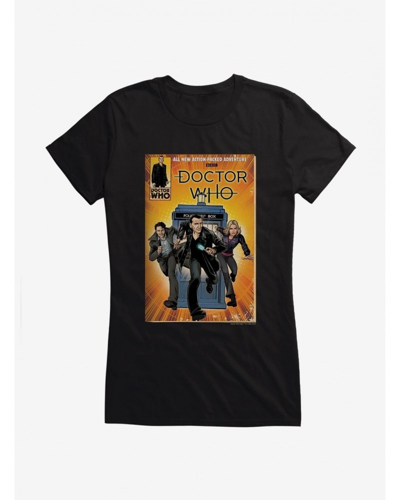 Doctor Who Action Packed Adventure Comic Girls T-Shirt $10.96 T-Shirts