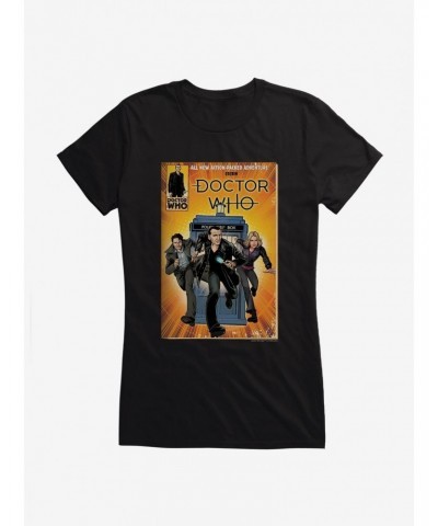 Doctor Who Action Packed Adventure Comic Girls T-Shirt $10.96 T-Shirts