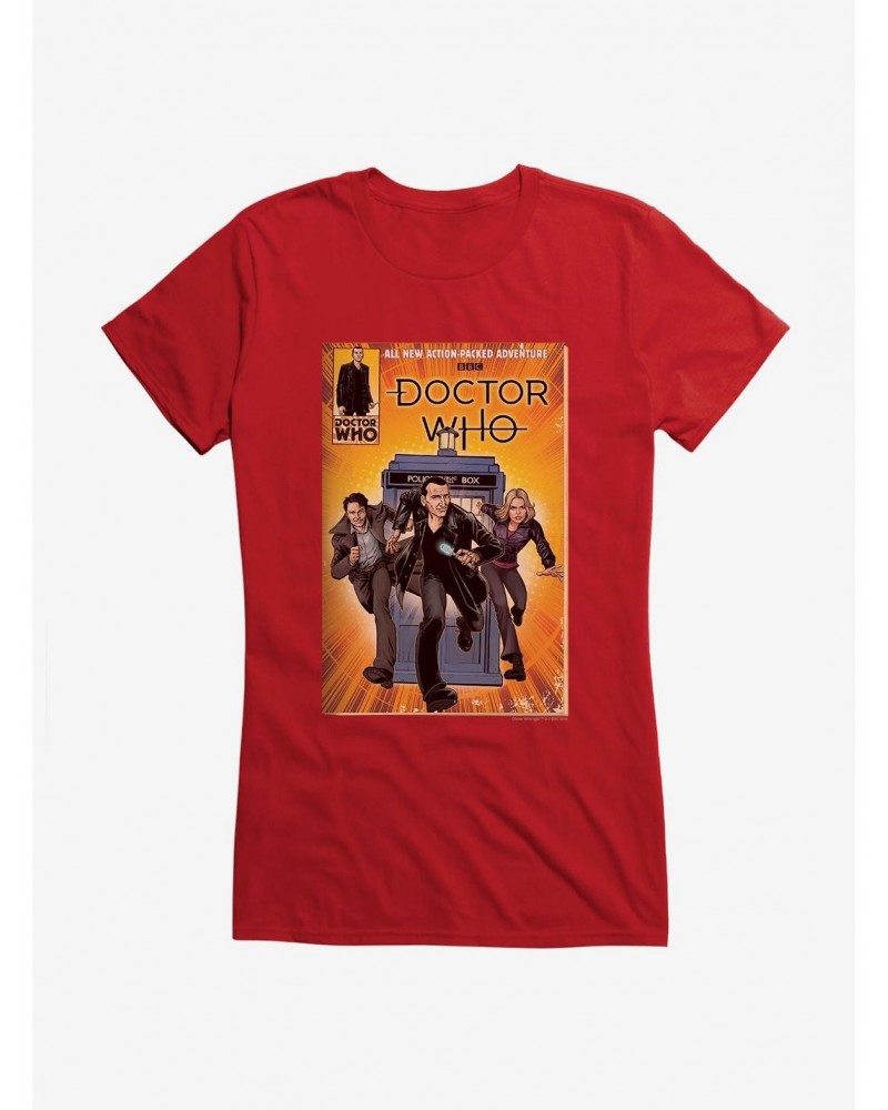 Doctor Who Action Packed Adventure Comic Girls T-Shirt $10.96 T-Shirts