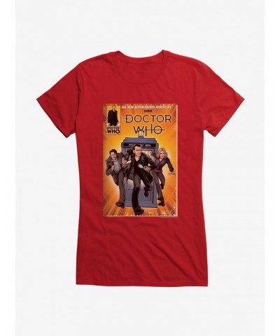 Doctor Who Action Packed Adventure Comic Girls T-Shirt $10.96 T-Shirts