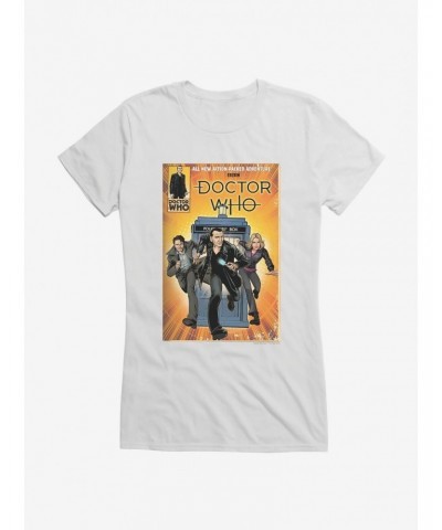 Doctor Who Action Packed Adventure Comic Girls T-Shirt $10.96 T-Shirts