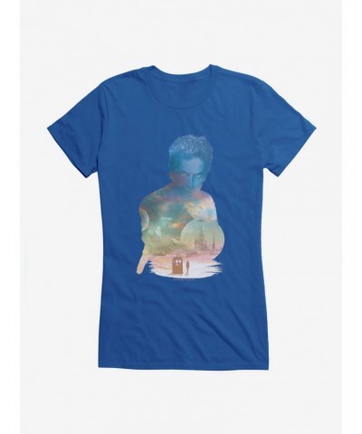 Doctor Who Twelfth Doctor TARDIS Sunset Girls T-Shirt $12.20 T-Shirts