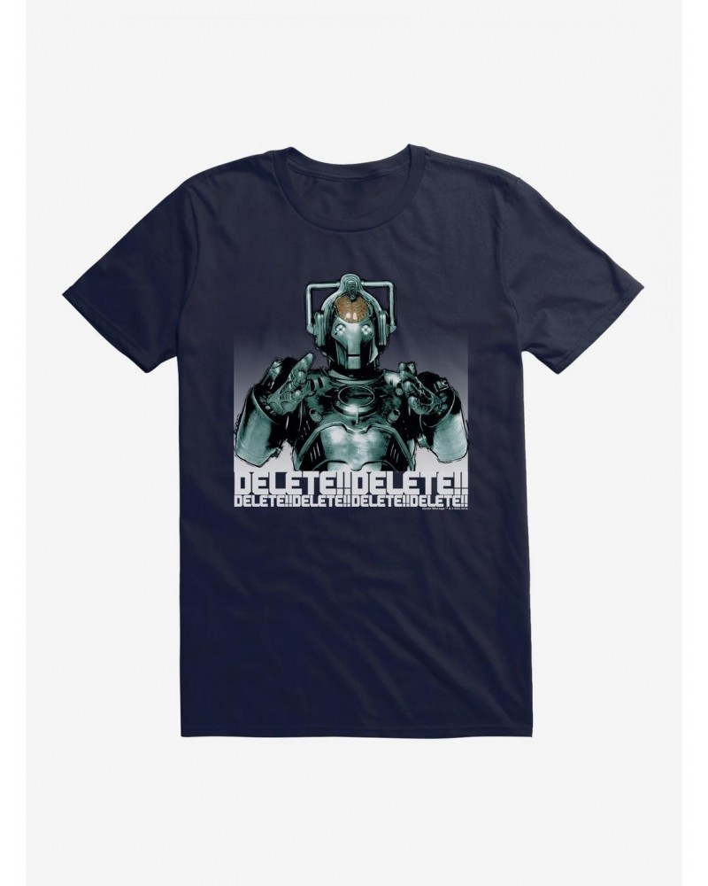 Doctor Who Cybermen Delete Delete Delete T-Shirt $10.76 T-Shirts