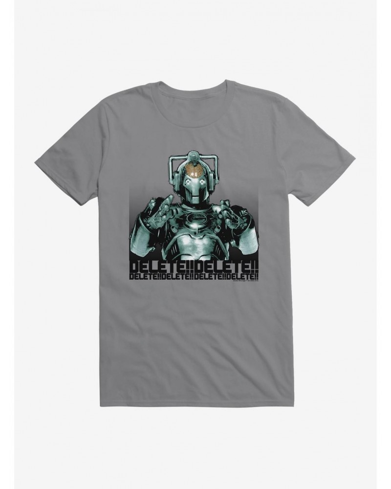 Doctor Who Cybermen Delete Delete Delete T-Shirt $10.76 T-Shirts