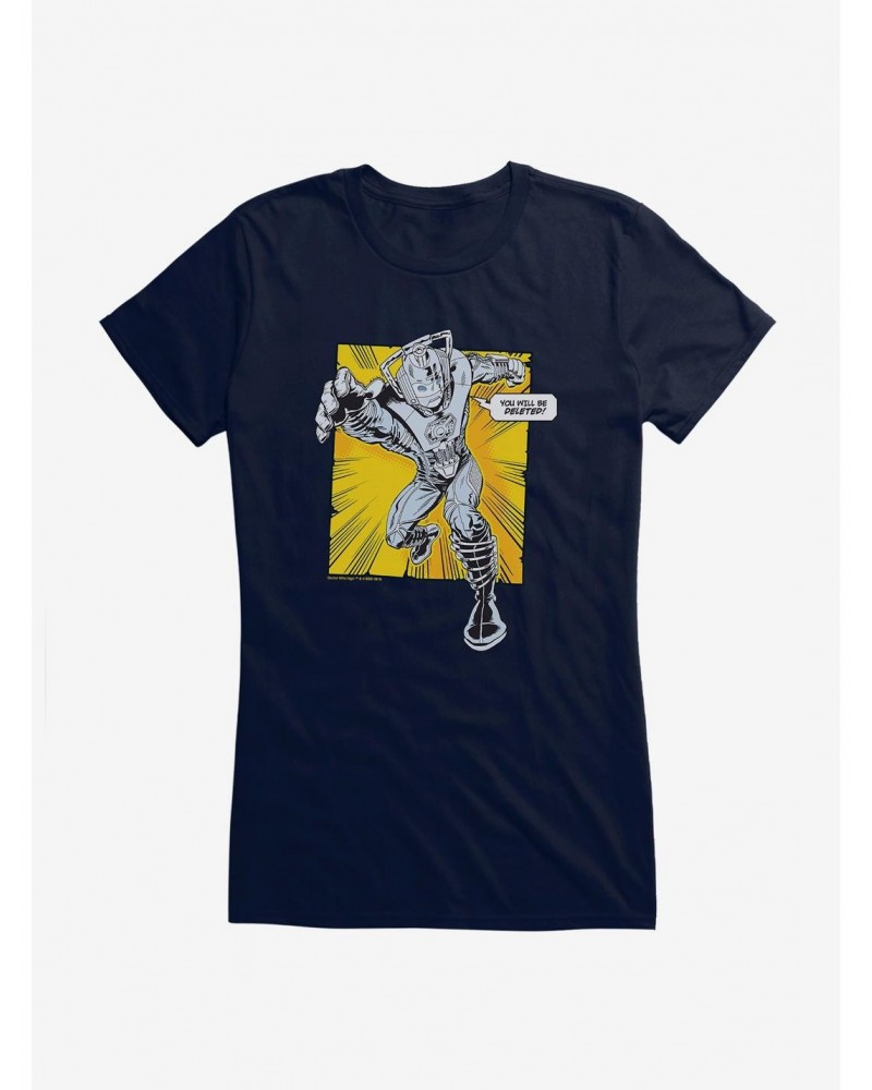 Doctor Who Cybermen You Will Be Deleted Girls T-Shirt $10.96 T-Shirts