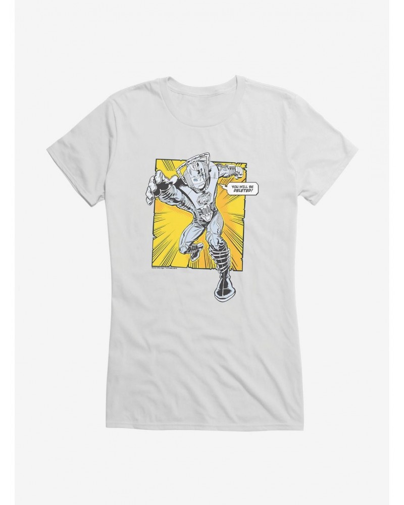 Doctor Who Cybermen You Will Be Deleted Girls T-Shirt $10.96 T-Shirts