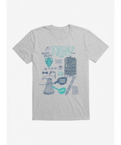 Doctor Who TARDIS Outlined Icons T-Shirt $11.23 T-Shirts