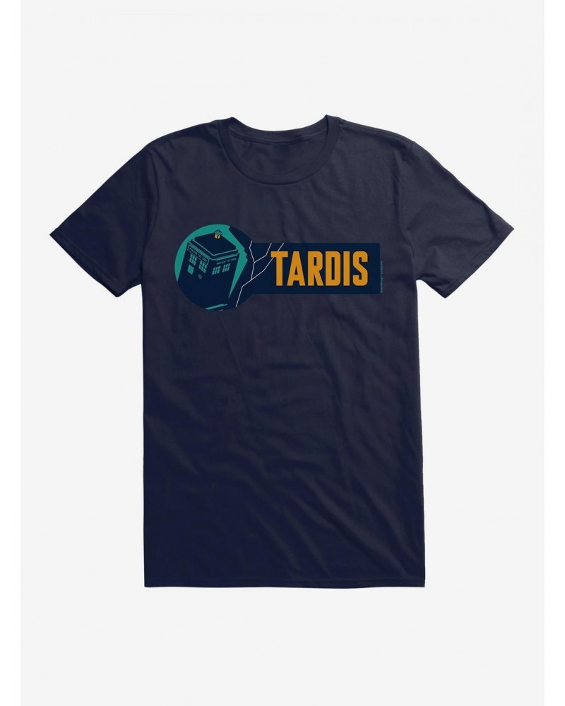 Doctor Who TARDIS Lightning Script T-Shirt $8.13 T-Shirts