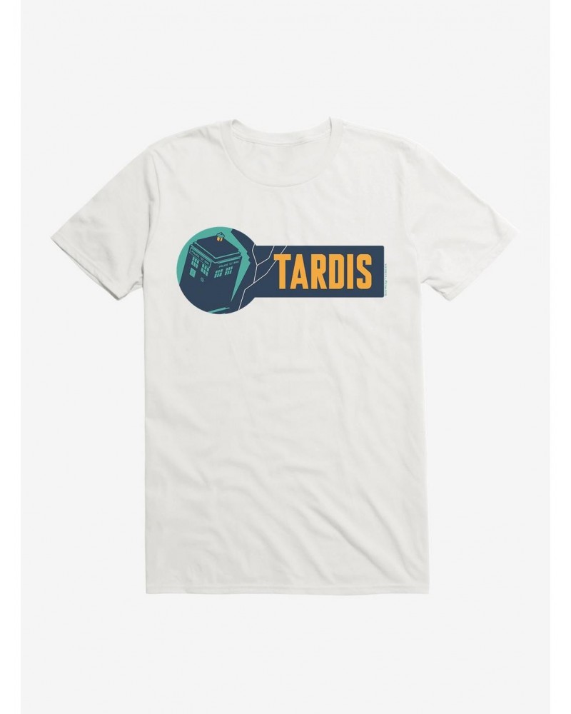 Doctor Who TARDIS Lightning Script T-Shirt $8.13 T-Shirts